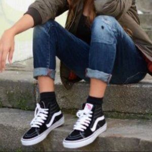 Black hi top vans